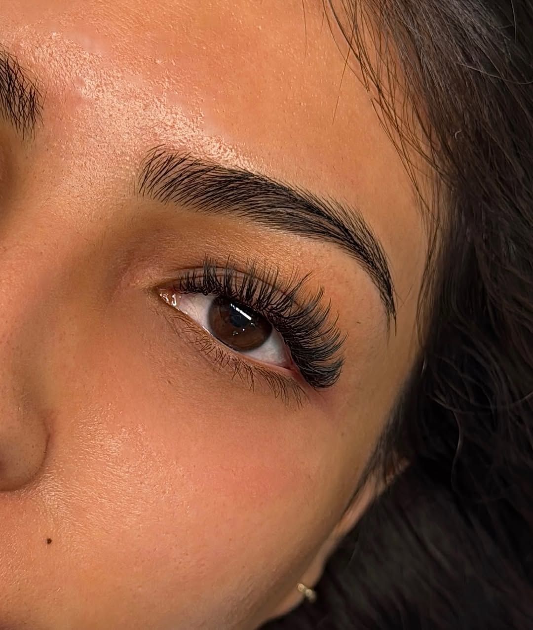 Volume lash set, close up